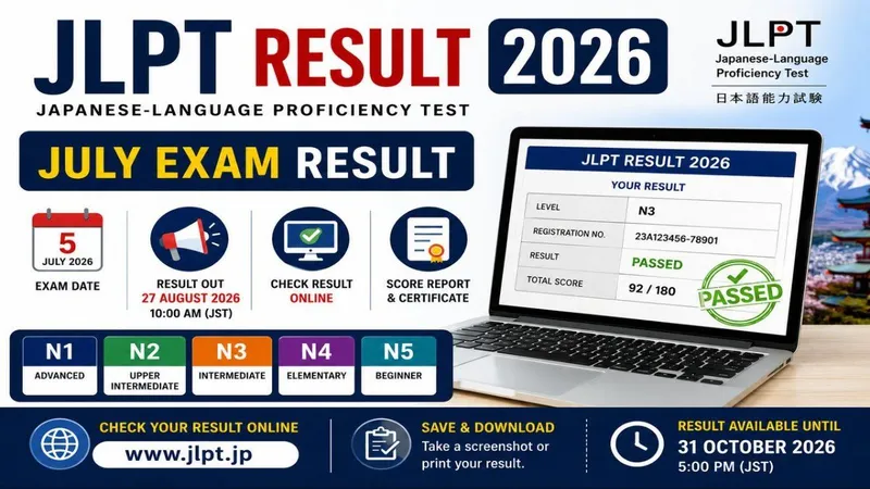 JLPT Result 2026 β Check July Exam Result Online
